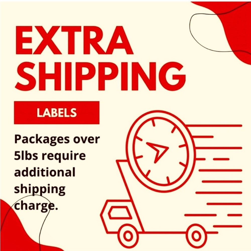 Extra cost for shipping over 5 pounds